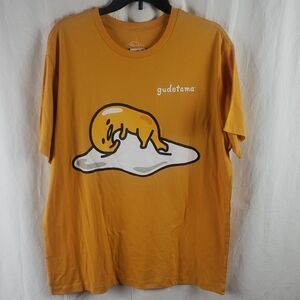 Sanrio Gudetama Mustard Yellow Short Sleeve Tee, NWT